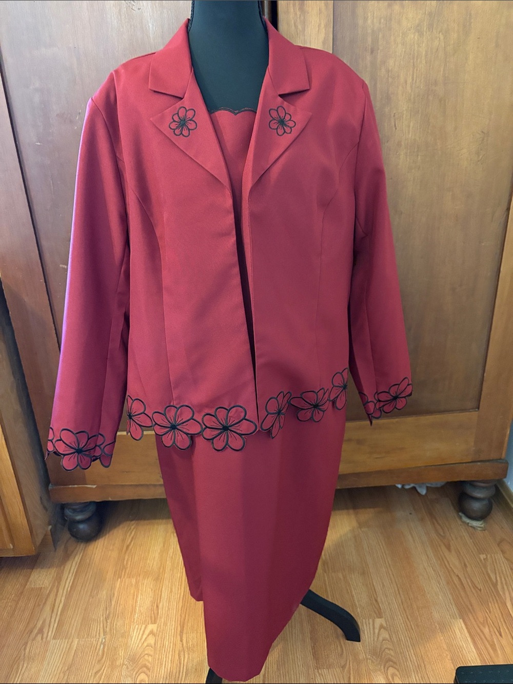 Vintage R & M Richard’s 2 Piece Maroon Dress Suit